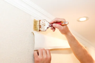 Pose de papier peint à Guerstling — revêtements muraux et toiles de verre